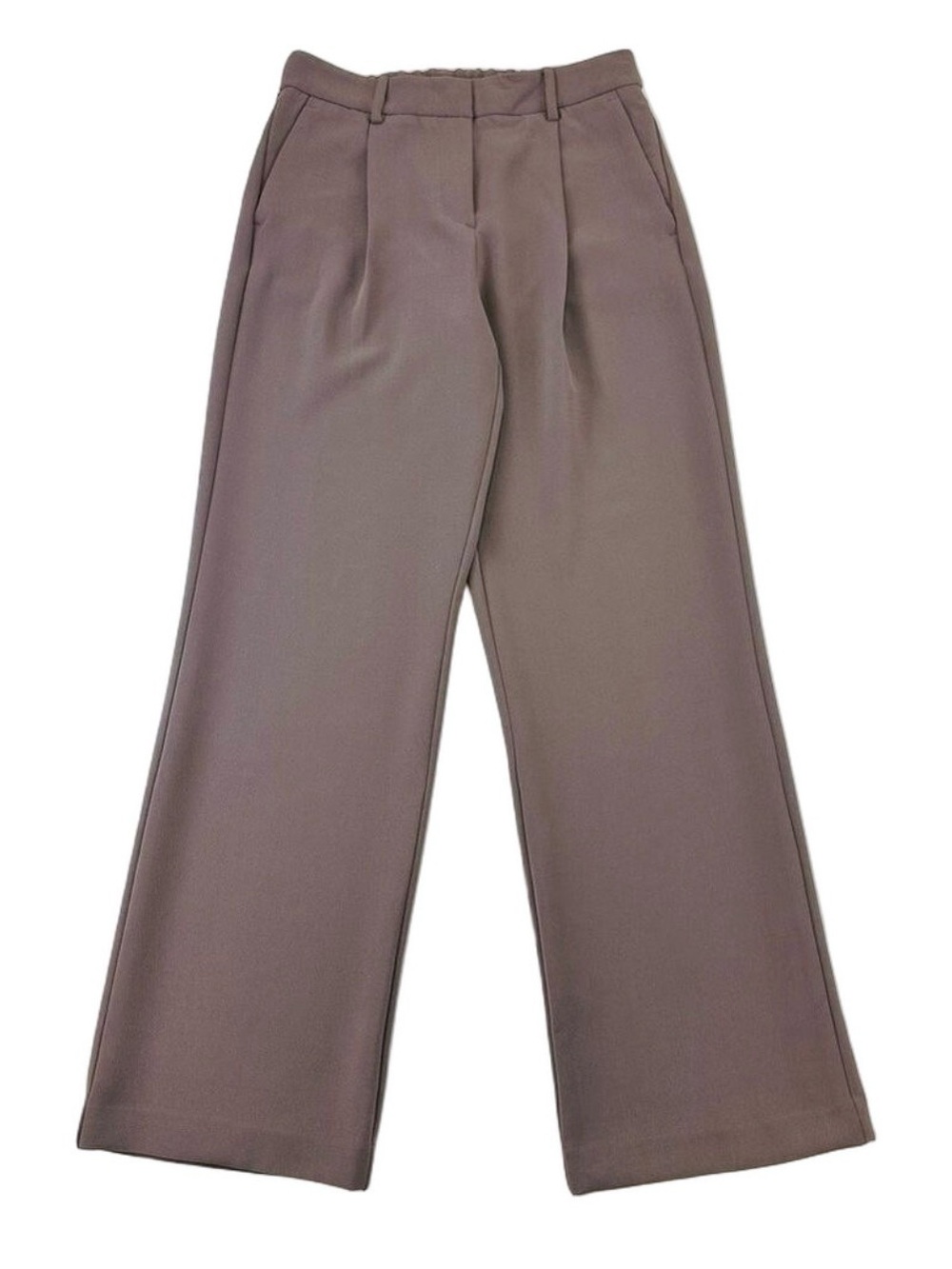 DKNY womens trouser pant muted plum pleat front crepe Size 4 professional office